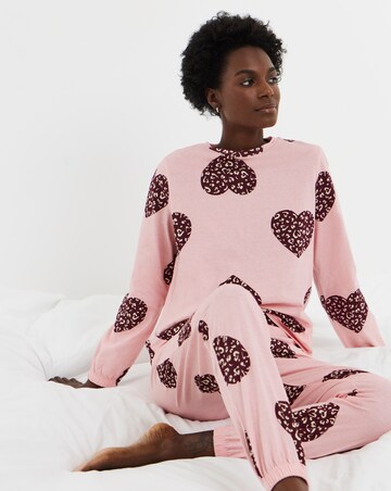 Pretty Secrets Heart Print Pyjama Set