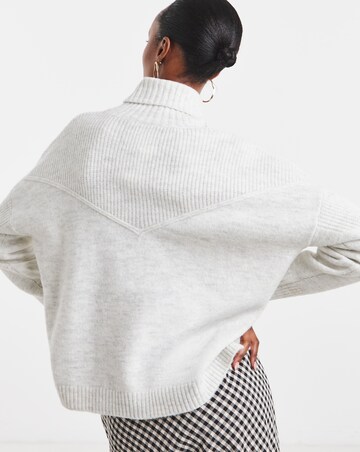 Chevron High Neck Jumper