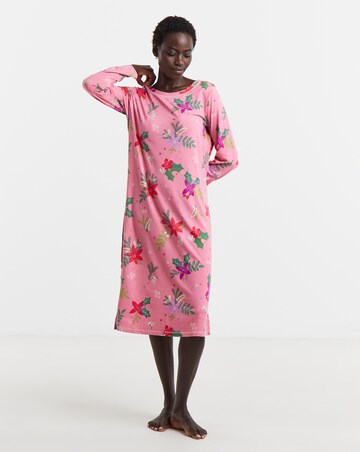 Julipa Value Supersoft Floral Print Long Sleeve Nightie