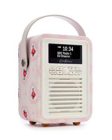 VQ Cath Kidston Lace Hearts Retro Mini DAB Radio
