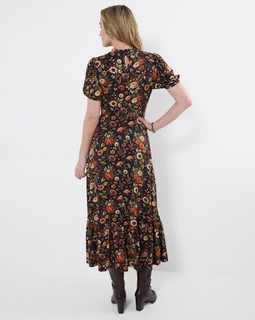 Joe Browns Autumn Florals High Neck Jersey Maxi Dress