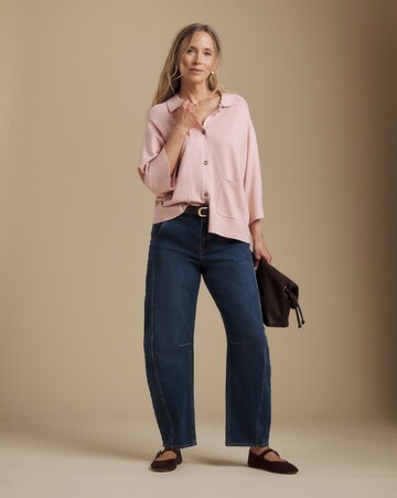 Julipa Short Sleeve Collared Cardigan