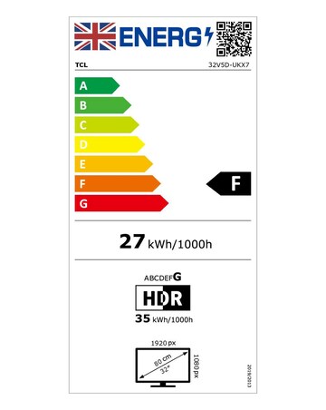 TCL 32V5D-UK 32in FHD QLED Smart Fire TV