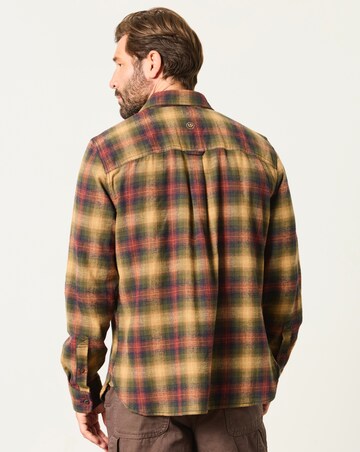 FatFace Long Sleeve Loxley Check Shirt - Brown