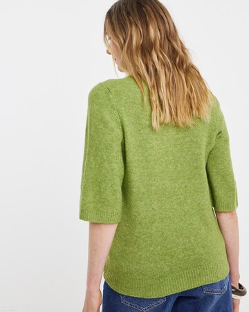 Sponge Short Sleeve Knitted Tee