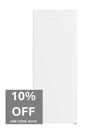 Russell Hobbs RH143FZ552E1W 143cm High Small Upright Freezer White + Install