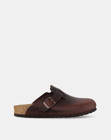 Birkenstock Classic Oiled Leather Boston Clogs - Habanna
