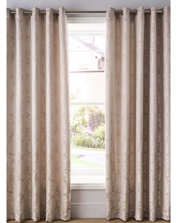 Catherine Lansfield Damask Jacquard Curtains