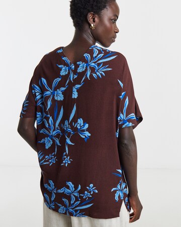 Printed Crinkle Tunic