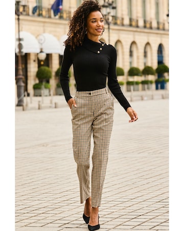 Sosandar Mini Cable Envelope Collar Knit