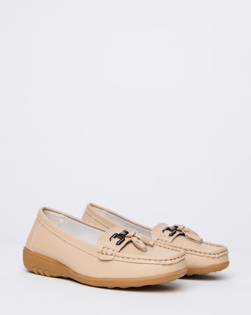 Samara Leather Loafers - Wide Fit (E)