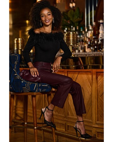 Sosandar Faux Straight Leg Trouser