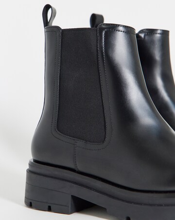 Domino Chunky Chelsea Ankle Boots - Wide Fit (E)
