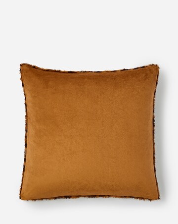 Leopard Print Faux Fur Cushion