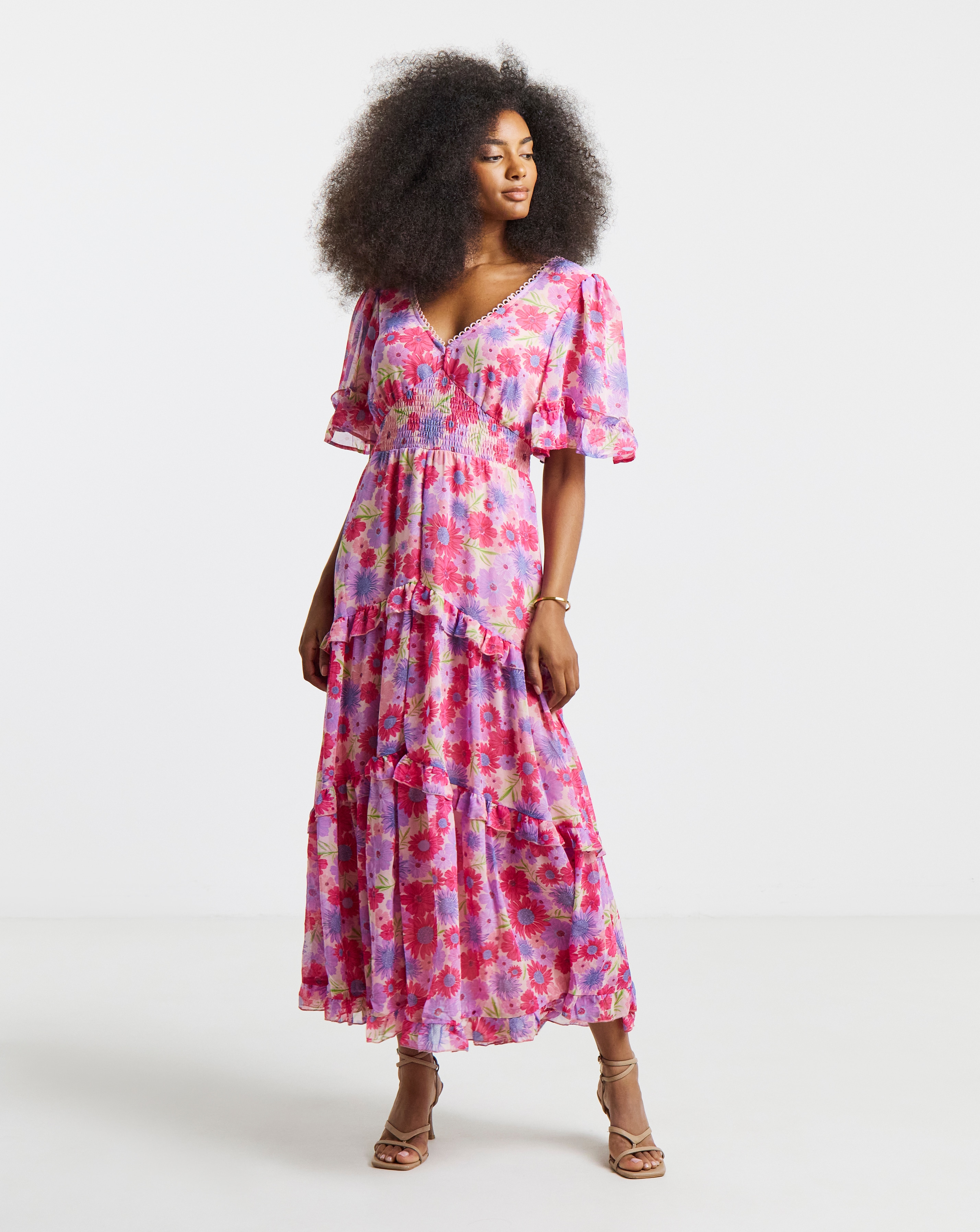Gathered Waist Maxi Dresses | Ambrose Wilson