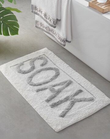 Catherine Lansfield 100% Cotton Soak Bath Mat