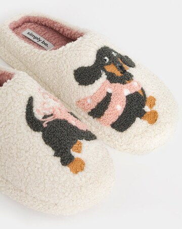 Frankfurter Borg Sausage Dog Slippers - Wide Fit (E)