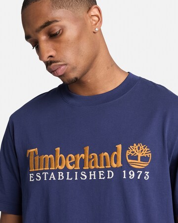 Timberland Established 1973 Short Sleeve Embroidered T-Shirt - Navy