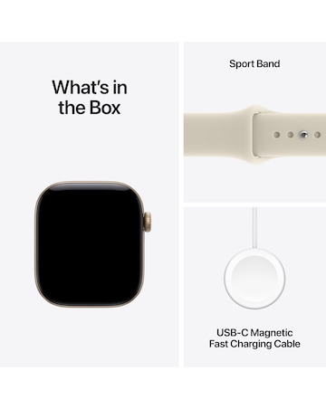 Apple Watch Series 12 GPS 42mm - Light Gold Aluminium/Sand Sport Band - M/L