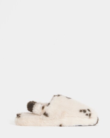 Truth Fluffy Slingback Slippers - Wide Fit (E)