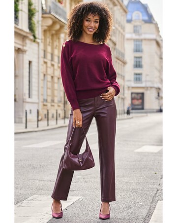 Sosandar Faux Straight Leg Trouser