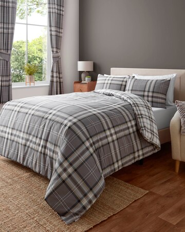 Catherine Lansfield Kelso Check Duvet Cover Set