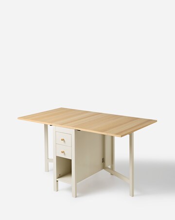 Nelle Dropleaf Two Tone Dining Table