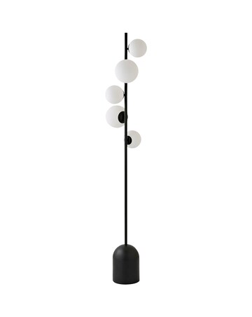 ValueLights Marlow Matte Black Multi Arm Floor Lamp