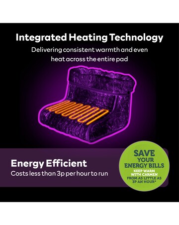 Carmen C81285GRY Heated Foot Warmer