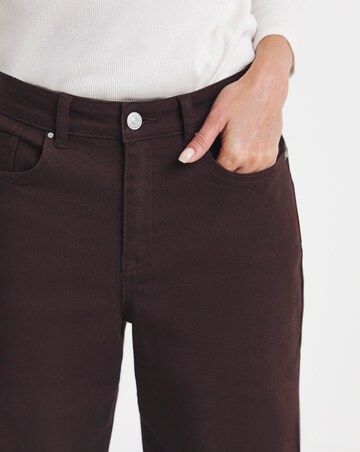 Aubergine Authentic Wide Leg Jeans