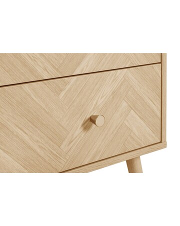 Herringford 2 Drawer Bedside Table