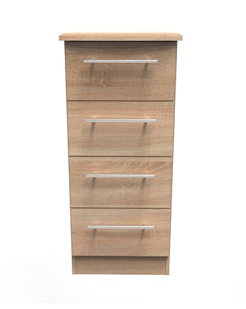 Osprey Ready Assembled 4 Drawer Tallboy - Kids