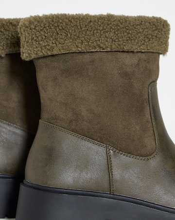 Florence Borg Lined Two Way Ankle Boots- Extra Wide Fit (EEE)