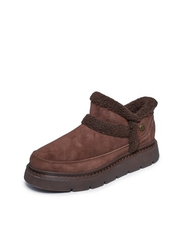 Skechers Chocolate Slip In Bobs Keepsakes Lite Boots - Standard Fit (D)
