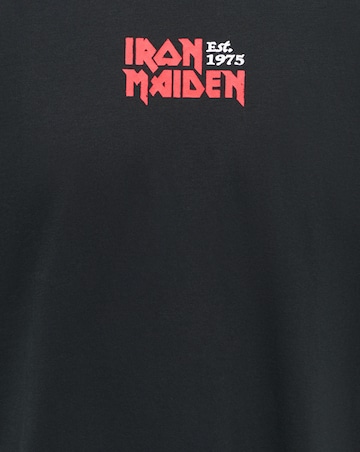 Only & Sons Iron Maiden Relaxed Fit Back Print T-Shirt - Black