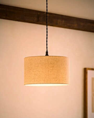 ValueLights Reni Small Linen Drum Shade