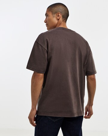 Only & Sons Dunham Washed Loose Fit T-Shirt - Coffee