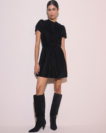 NOBODY'S CHILD IVANNA VELVET MINI DRESS