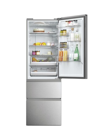 Haier Combi 3DR Series 5 HTW5618ENMG 180cm Refrigerator Inox + Install