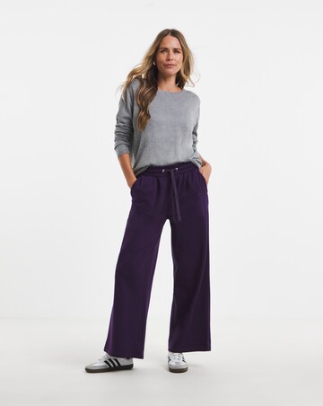 Plum Wide Leg Jogger