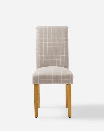 Ava Pair of Checked Dining Chairs