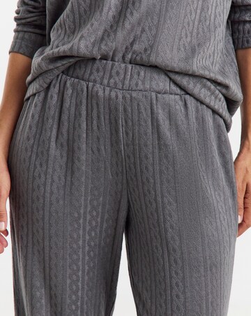 Slate Cable Knit Jogger