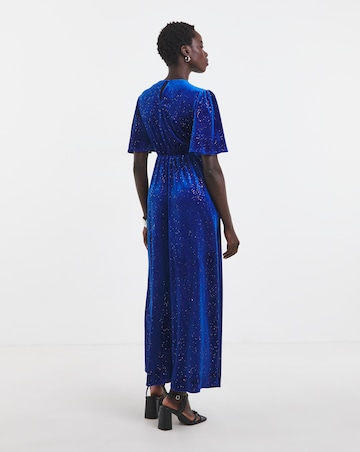 Twisted Wunder Sophia Glitter Velvet Maxi Dress