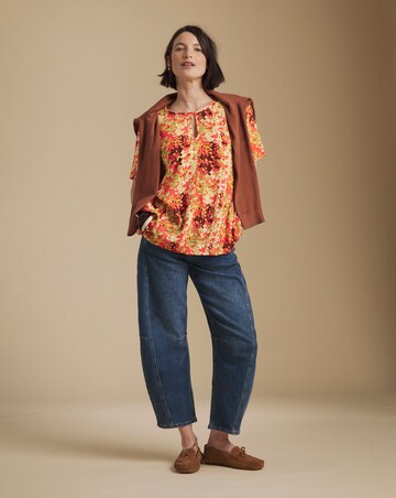 Julipa Printed Crinkle Blouse