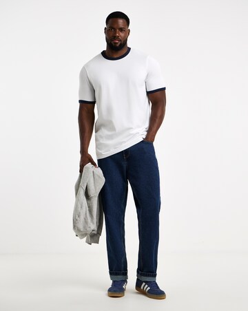 Contrast Ringer T-Shirt Reg-Fit Long