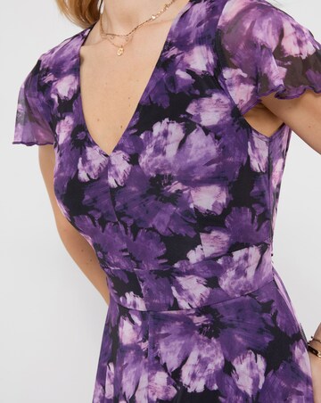 Joe Browns Petite Fabulous Floral Mesh Maxi Dress