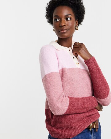 Colour Block Rugby Jumper
