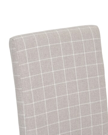 Ava Pair of Checked Dining Chairs