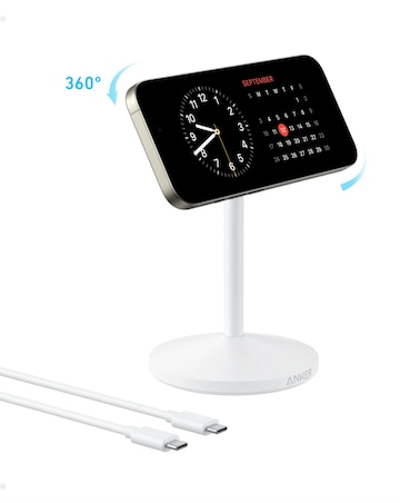 Anker MagGo 15W MagSafe Wireless Charging Stand - White