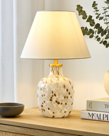 Lydia Sparkling Confetti Glass Table Lamp